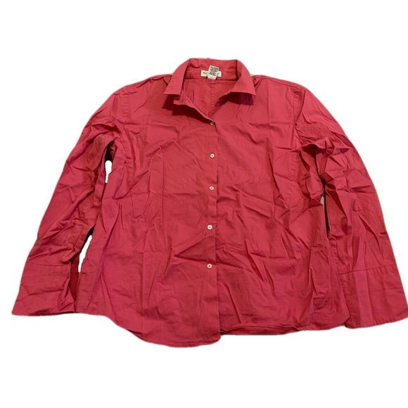 Banana Republic Stretch Pink Button-Down Shirt, Size Large - Picture 1 of 5